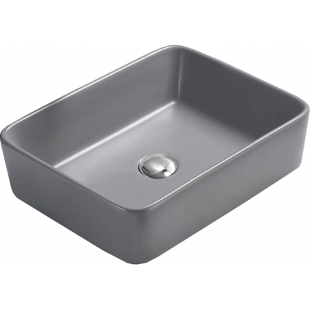 Mexen Catia lavabo de comptoir 48 x 37 cm, Gris clair mat - 21314861