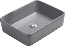 Mexen Catia lavabo sur plan 48 x 37 cm, gris clair mat - 21314861