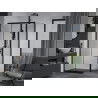 Mexen Apia cabine de douche coulissante 120 x 80 cm, transparent, noire - 840-120-080-70-00