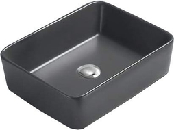 Mexen Catia lavabo à poser 48 x 37 cm, gris foncé mat - 21314871