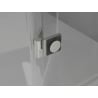Mexen Lunar Duo cabine de douche battante gauche 120 x 105 cm, transparent, nickel brossé - 834-120L-105P-97-00