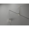 Mexen Lunar Duo cabine de douche battante gauche 120 x 105 cm, transparent, nickel brossé - 834-120L-105P-97-00