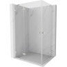 Mexen Lunar Duo cabine de douche battante gauche 120 x 105 cm, transparent, nickel brossé - 834-120L-105P-97-00