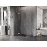 Mexen Lunar Duo cabine de douche battante gauche 120 x 105 cm, transparent, nickel brossé - 834-120L-105P-97-00
