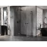 Mexen Lunar L Duo cabine de douche pivotante gauche 120 x 85 cm, transparent, gris pistolet brossé - 834L-120L-085P-66-00