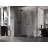 Mexen Lunar L Duo cabine de douche pivotante gauche 120 x 85 cm, transparent, gris pistolet brossé - 834L-120L-085P-66-00