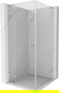 Mexen Lunar L cabine de douche pivotante gauche 70 x 70 cm, transparent, chrome - 834L-070-070-01-00-L