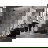 Mexen Lunar L Duo cabine de douche pivotante 120 x 100 cm, transparent, gris canon brossé - 834L-120L-100P-66-00