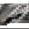 Cabine de douche pivotante Mexen Lunar L Duo 120 x 110 cm, transparent, gris anthracite brossé - 834L-120L-110P-66-00