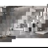 Mexen Lunar cabine de douche pivotante gauche 100 x 100 cm, transparent, chrome - 834-100-100-01-00-L