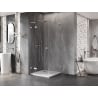 Mexen Lunar L cabine de douche battante gauche 80 x 80 cm, transparent, chrome - 834L-080-080-01-00-L