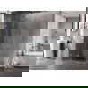 Mexen Lunar L cabine de douche à battant gauche 90 x 80 cm, transparent, chrome - 834L-090-080-01-00-L