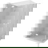 Mexen Lunar L cabine de douche battante gauche 75 x 70 cm, transparente, blanche - 834L-075-070-20-00-L