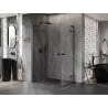 Mexen Lunar L Duo cabine de douche à battant gauche 95 x 90 cm, transparent, noir - 834L-095L-090P-70-00
