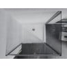 Mexen Apia cabine de douche coulissante 110 x 80 cm, transparent, chromé + receveur de douche Flat - 840-110-080-01-00-4010