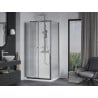 Mexen Apia cabine de douche coulissante 130 x 90 cm, transparent, chrome + receveur plat - 840-130-090-01-00-4010