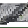 Mexen Apia cabine de douche coulissante 140 x 100 cm, transparent, chrome + receveur Plat - 840-140-100-01-00-4010