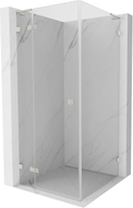 Mexen Lunar L cabine de douche pivotante gauche 90 x 90 cm, transparent, nickel brossé - 834L-090-090-97-00-L