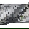 Mexen Apia cabine de douche coulissante 100 x 70 cm, bandes, chrome + receveur plat - 840-100-070-01-20-4010