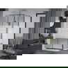 Mexen Apia cabine de douche coulissante 100 x 70 cm, bandes, chrome + receveur plat - 840-100-070-01-20-4010