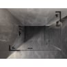 Mexen Lunar L Duo cabine de douche pivotante gauche 115 x 110 cm, transparent, noir - 834L-115L-110P-70-00