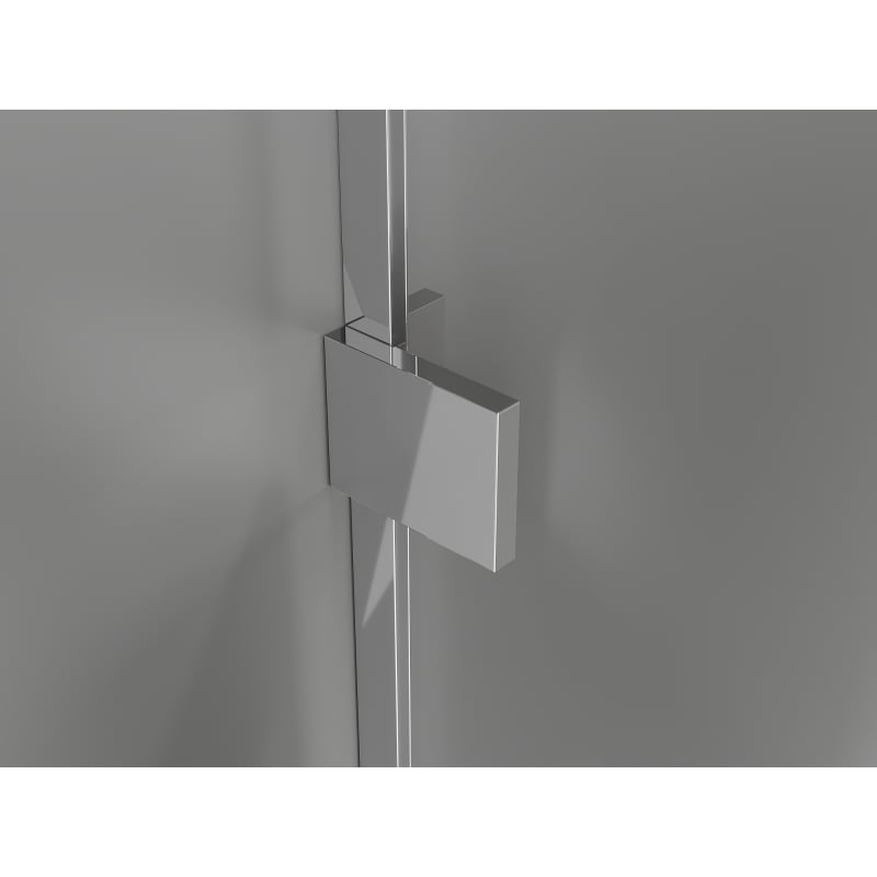 Mexen Lunar L cabine de douche pivotante droite 90 x 80 cm, transparent, chrome - 834L-090-080-01-00-P