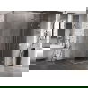 Mexen Lunar L cabine de douche pivotante droite 100 x 80 cm, transparent, chrome - 834L-100-080-01-00-P