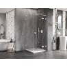 Mexen Lunar L cabine de douche pivotante droite 70 x 70 cm, transparent, blanc - 834L-070-070-20-00-P