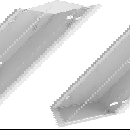 Mexen Lunar L cabine de douche à charnière droite 100 x 100 cm, transparent, blanc - 834L-100-100-20-00-P