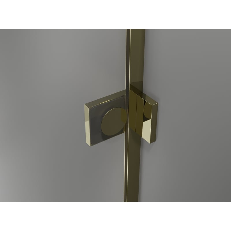 Mexen Lunar L cabine de douche pivotante droite 80 x 70 cm, transparent, or - 834L-080-070-50-00-P