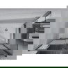 Mexen Apia cabine de douche coulissante 140 x 70 cm, rayures, chrome + receveur Flat - 840-140-070-01-20-4010