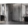 Mexen Lunar L Duo cabine de douche pivotante gauche 80 x 75 cm, transparent, métal canon - 834L-080L-075P-95-00