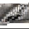 Mexen Lunar L cabine de douche battante droite 100 x 100 cm, transparent, or brossé - 834L-100-100-55-00-P