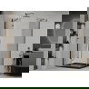 Mexen Roma cabine de douche pivotante 80 x 100 cm, transparent, noir + receveur Plat, noir - 854-080-100-70-00-4070B