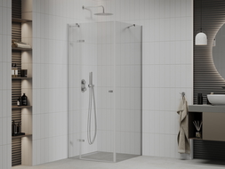 Mexen Roma cabine de douche pivotante 70 x 70 cm, transparent, chromé - 854-070-070-01-00