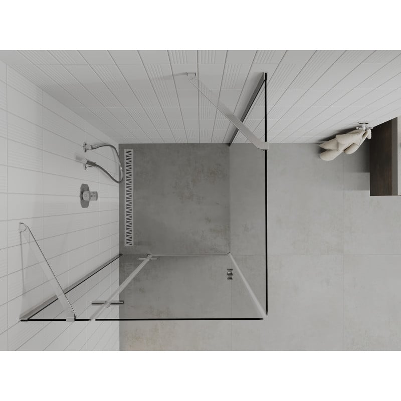 Mexen Roma cabine de douche pivotante 110 x 110 cm, transparent, chrome - 854-110-110-01-00