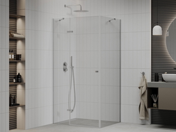 Mexen Roma cabine de douche pivotante 70 x 110 cm, transparent, chrome - 854-070-110-01-00