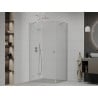 Mexen Roma cabine de douche pivotante 80 x 70 cm, transparent, chromé - 854-080-070-01-00