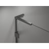 Mexen Lunar L Duo cabine de douche pivotante 110 x 110 cm, transparent, métal canon - 834L-110L-110P-95-00