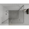 Mexen Roma cabine de douche à charnière 90 x 80 cm, transparent, chrome - 854-090-080-01-00