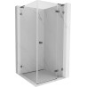 Mexen Lunar L cabine de douche pivotante droite 100 x 100 cm, transparente, gris canon brossé - 834L-100-100-66-00-P