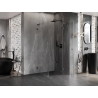 Mexen Lunar L cabine de douche pivotante droite 100 x 100 cm, transparente, gris canon brossé - 834L-100-100-66-00-P