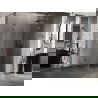 Mexen Lunar L cabine de douche porte battante droite 100 x 100 cm, transparent, gris pistolet brossé - 834L-100-100-66-00-P