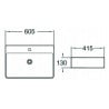 Mexen Benita lavabo de comptoir 60 x 41 cm, Blanc - 21396000