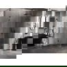 Mexen Lunar L cabine de douche rabattable droite 90 x 90 cm, transparent, noir - 834L-090-090-70-00-P