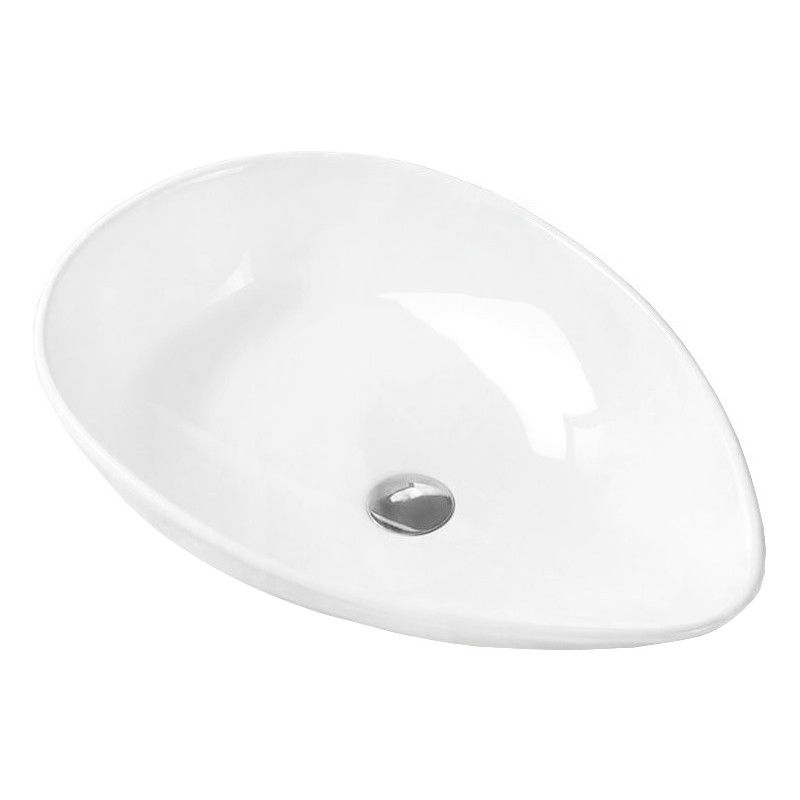 Mexen Livia lavabo de comptoir 65 x 44 cm, Blanc - 21416500