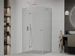 Mexen Roma cabine de douche pivotante 100 x 70 cm, transparent, chrome - 854-100-070-01-00