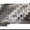 Mexen Lunar L Duo cabine de douche pivotante 80 x 80 cm, transparent, nickel brossé - 834L-080L-080P-97-00