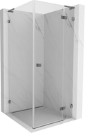Mexen Lunar L cabine de douche pivotante droite 90 x 90 cm, transparent, canon de fusil - 834L-090-090-95-00-P