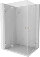 Mexen Lunar L Duo cabine de douche pivotante gauche 85 x 80 cm, transparent, nickel brossé - 834L-085L-080P-97-00